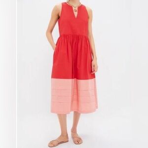 Tuckernuck poppy womens Red and Pink Sleeveless Dress size XS
